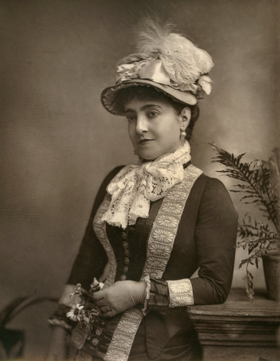阿德丽娜·帕蒂（Adelina Patti），意大利歌剧女主角，1882年。 作者 伦敦立体摄影公司