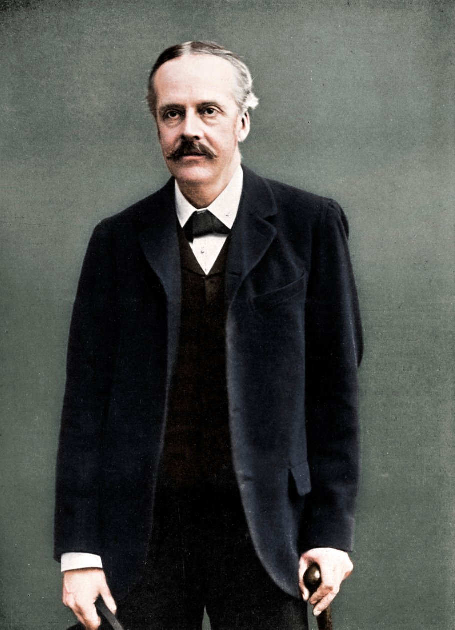 亚瑟·詹姆斯·巴尔弗（Arthur James Balfour），英国政治家兼总理，巴尔弗第一伯爵，1912年 作者 伦敦立体摄影公司