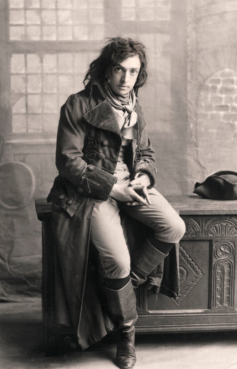 约翰·马丁·哈维（John Martin Harvey）1863-1944，英国演员，1906年。 作者 伦敦立体摄影公司