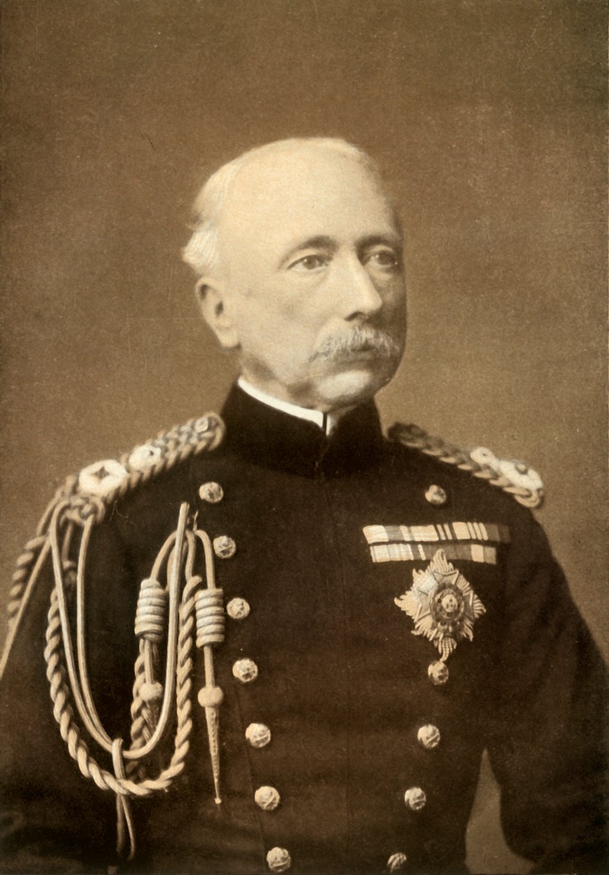 英国陆军总司令沃斯利子爵"，1900年。 作者 伦敦立体摄影公司