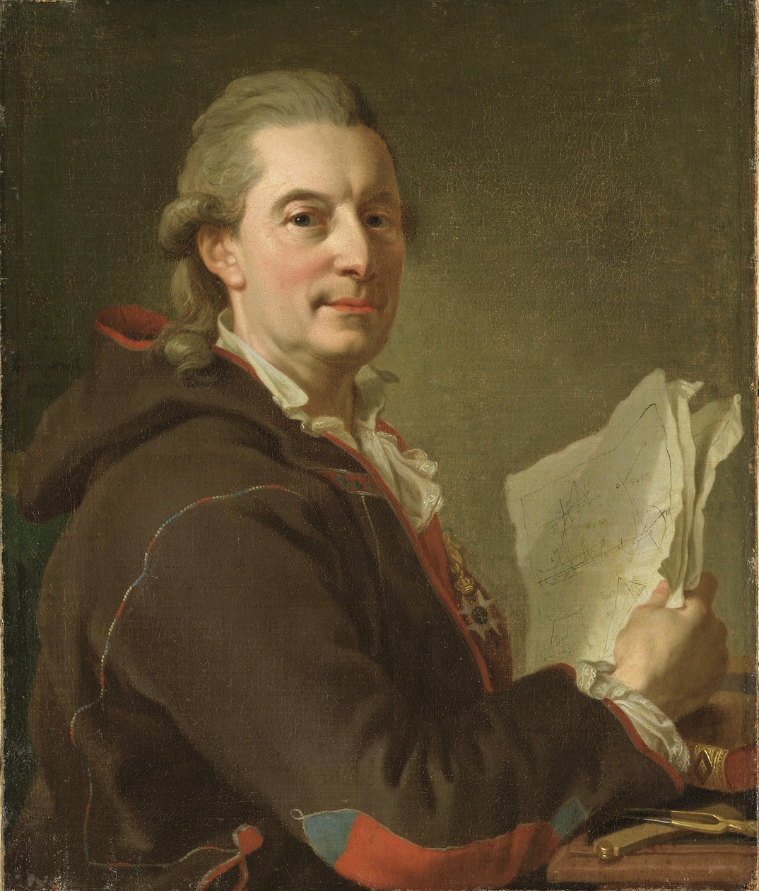 Frederic Henry de Chapman, marin suedois - Fredrik Henrik af Chapman（1721-1808）的肖像，由Pasch, Lorenz, the Younger（1733-1805）创作。布面油画 作者 洛伦斯·帕斯（Lorens the Younger Pasch）