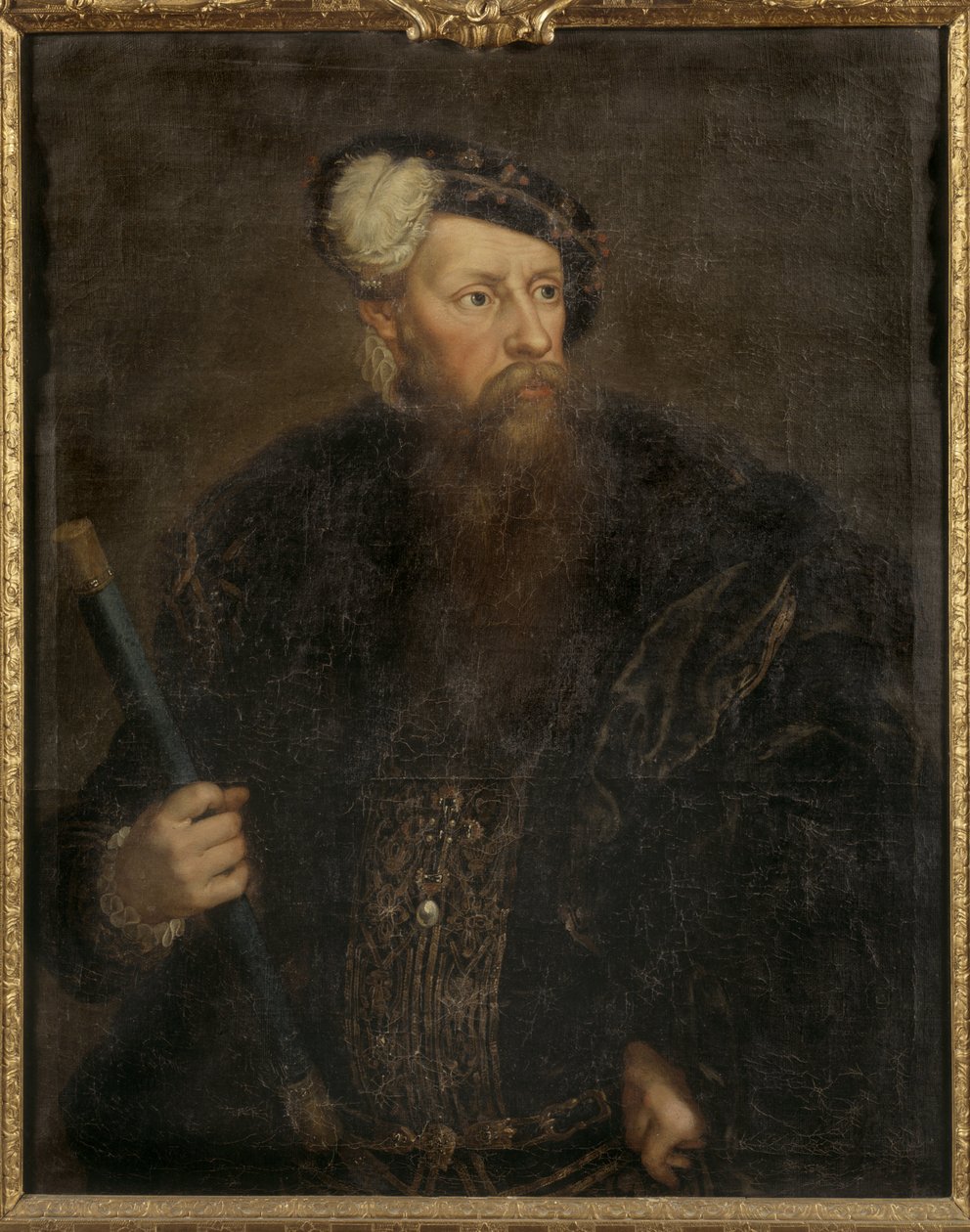 Gustave I Vasa de Suede - 瑞典国王古斯塔夫一世（1496-1560）的肖像，由年轻的洛伦兹帕施（1733-1805 年）绘。 布面油画，约 1768 年。 尺寸：98,5x78,5 厘米。 斯德哥尔摩国家博物馆 作者 洛伦斯·帕斯（Lorens the Younger Pasch）