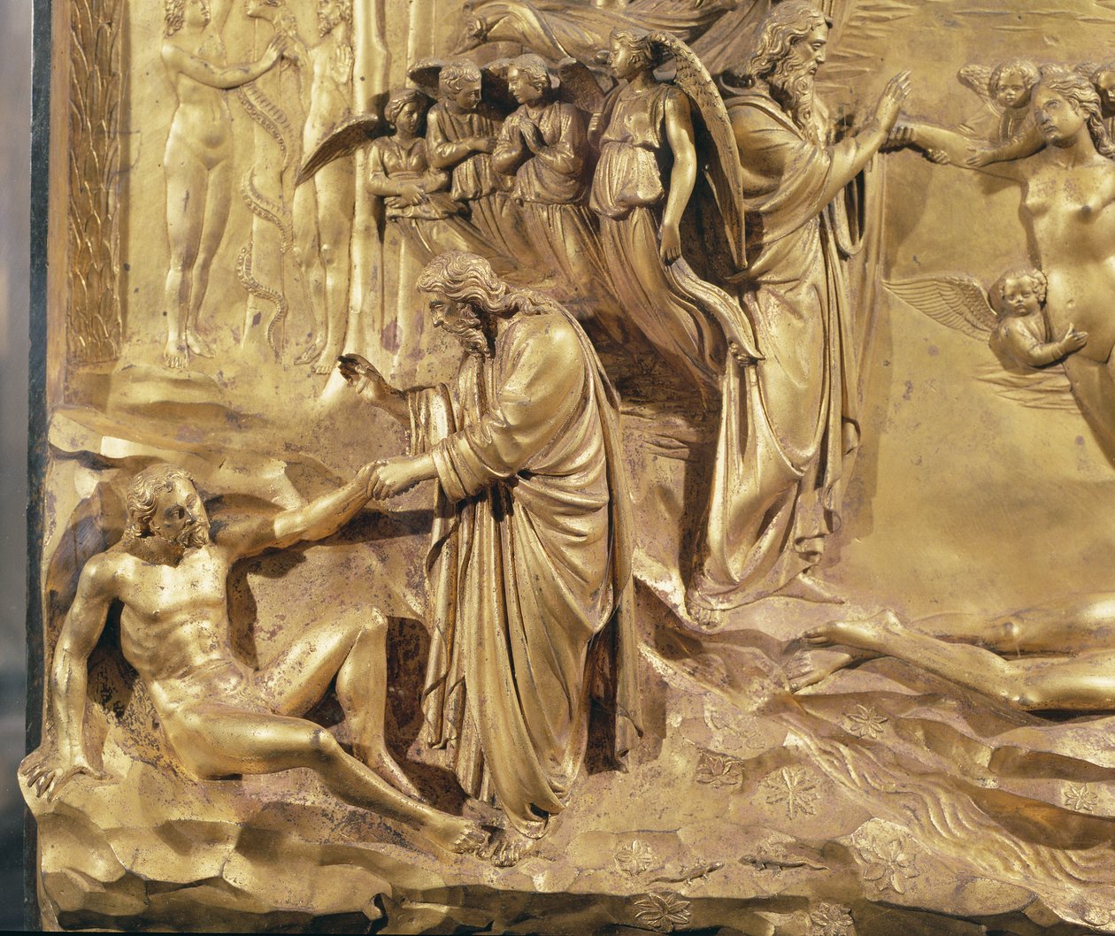 创造人，天堂之门，1425-52（镀金青铜） 作者 洛伦佐·吉贝蒂（Lorenzo Ghiberti）