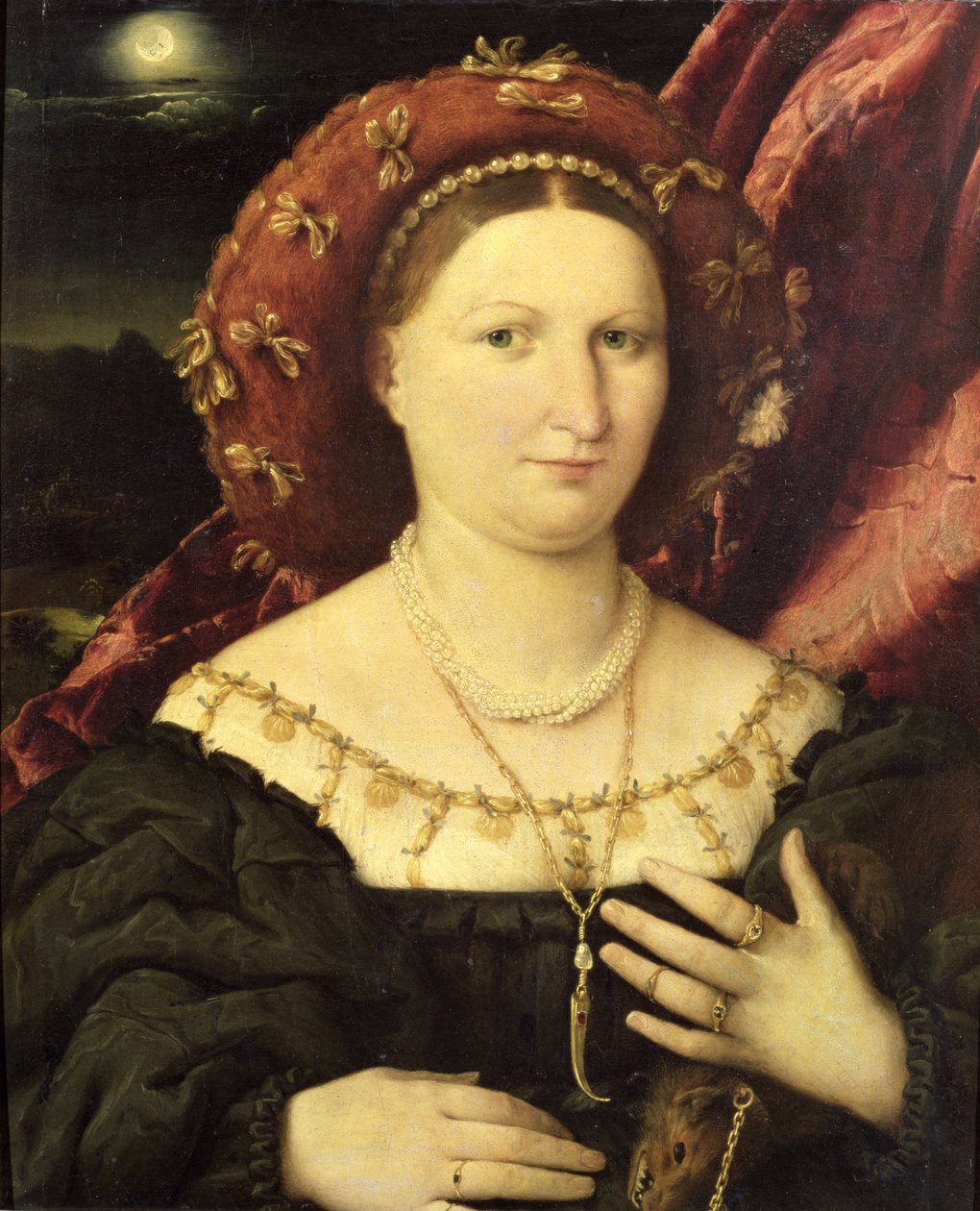 Lucina Brembati的肖像，c.1523 作者 洛伦佐·乐透（Lorenzo Lotto）