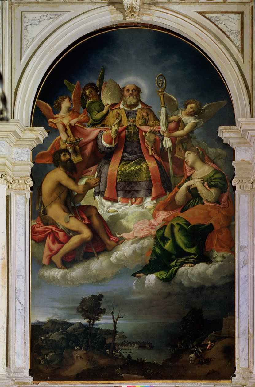 荣耀的圣尼古拉斯与圣徒 作者 洛伦佐·乐透（Lorenzo Lotto）