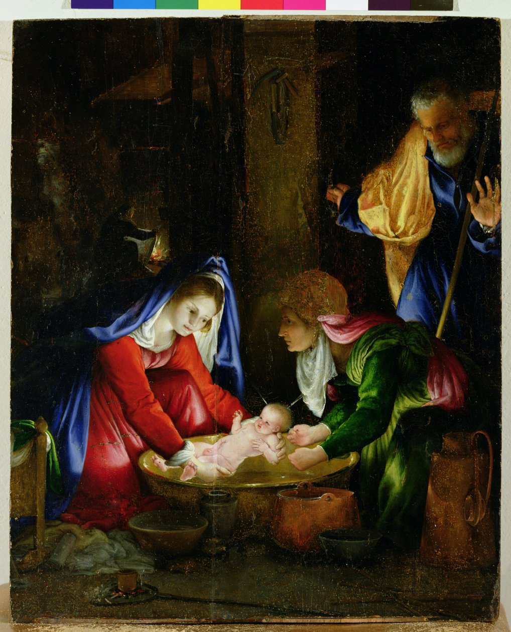 耶稣诞生，1527年 作者 洛伦佐·乐透（Lorenzo Lotto）