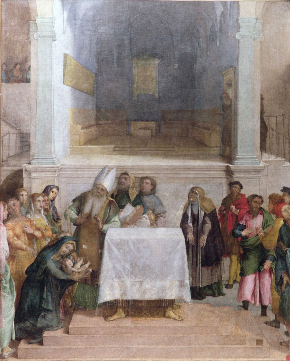基督在圣殿中的呈现，c.1556 作者 洛伦佐·乐透（Lorenzo Lotto）