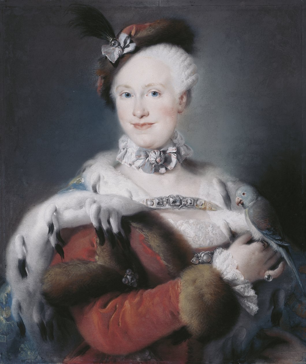 西班牙皇帝玛丽亚·路易莎（Infanta Maria Luisa）肖像，1745-1792年，神圣罗马皇后，1763年 作者 洛伦佐·巴尔迪塞拉（Lorenzo Baldissera Tiepolo）