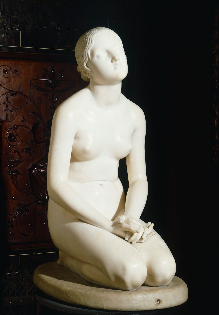 洛伦佐-巴托里尼（1772-1850）的《相信上帝》。 作者 洛伦佐·巴托利尼（Lorenzo Bartolini）