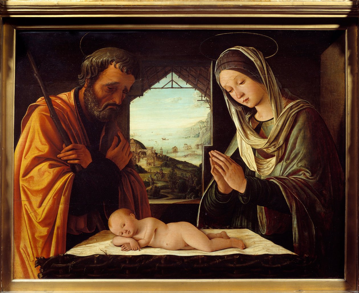 Lorenzo Costa (1460-1535) 1490 Dim 的原生木画。 0,65x0,85 m 里昂，Musee des Beaux Arts 作者 洛伦佐·科斯塔（Lorenzo Costa）