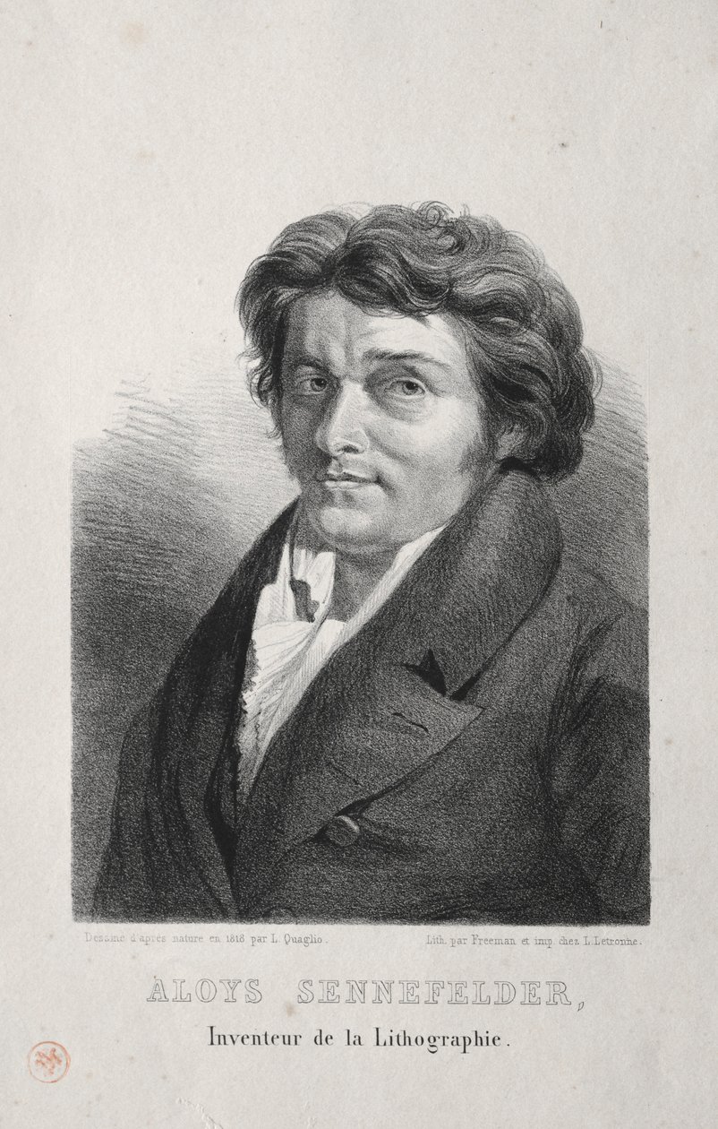 Aloys Senefelder. 作者 洛伦佐二世夸利奥