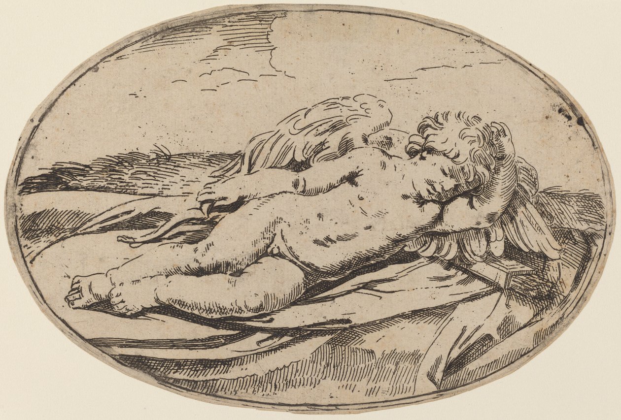 沉睡的丘比特 作者 在 Guido Reni 之后的 Lorenzo Loli