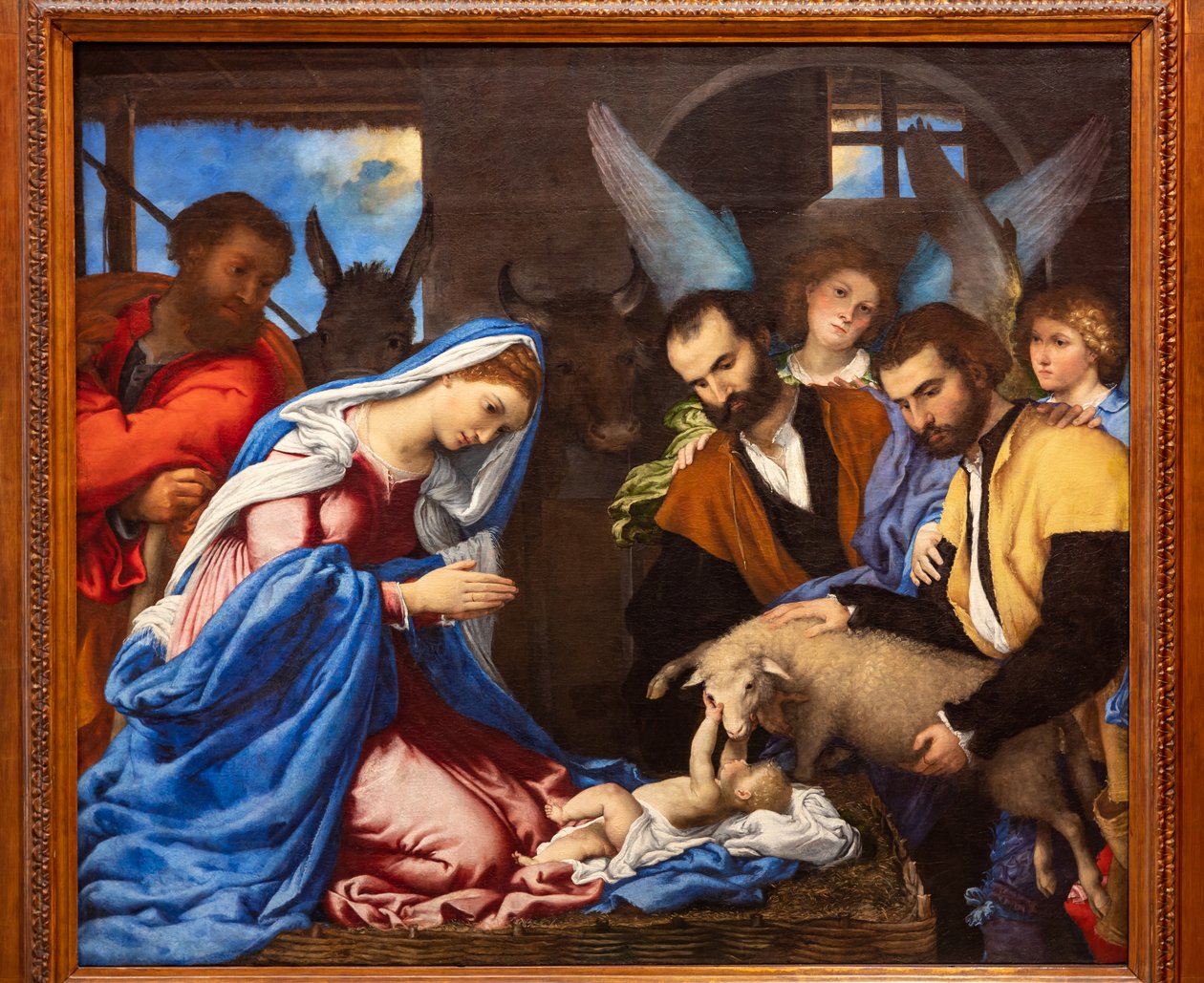 牧羊人的崇拜 作者 洛伦佐·乐透（Lorenzo Lotto）
