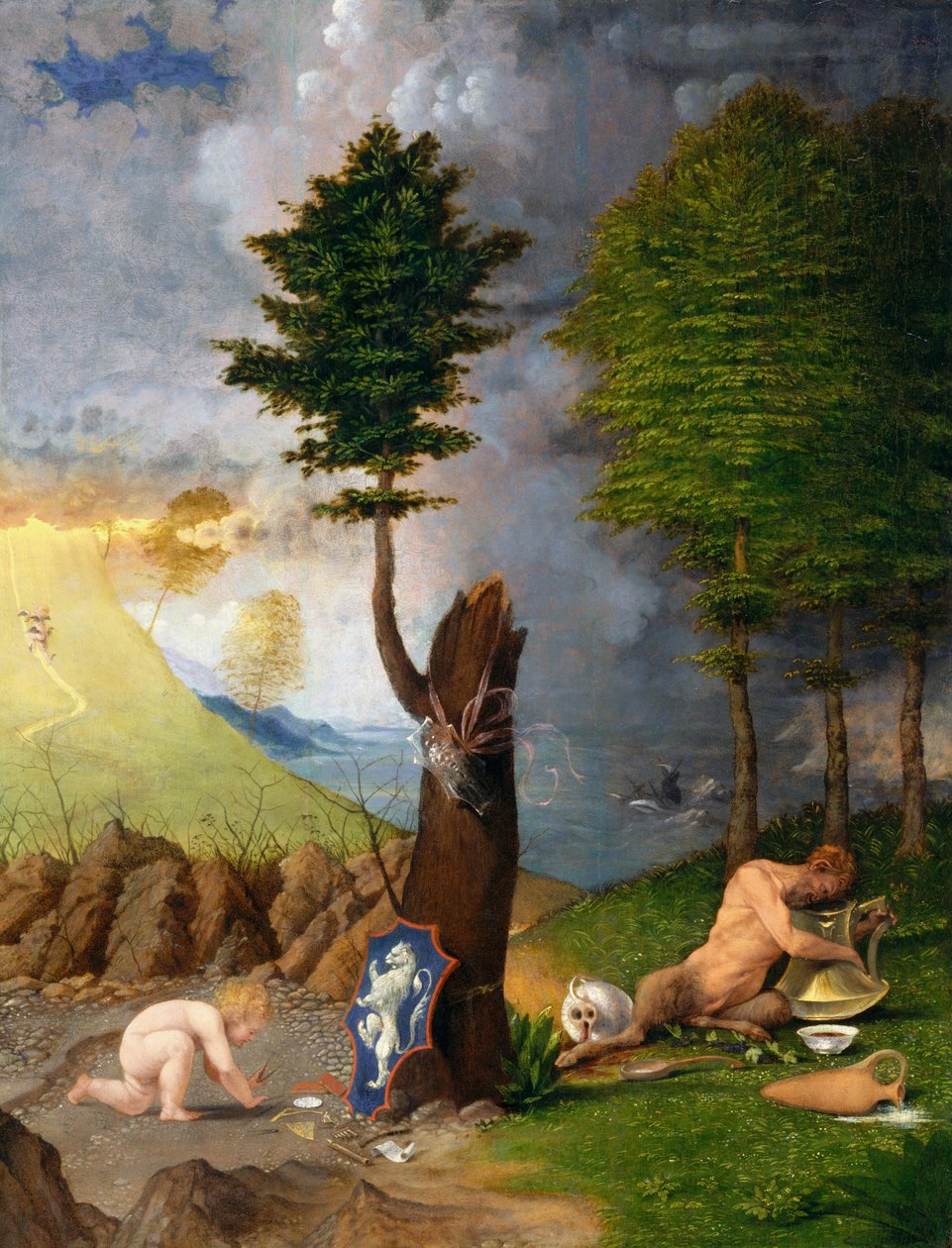 美德与罪恶的寓言 作者 洛伦佐·乐透（Lorenzo Lotto）