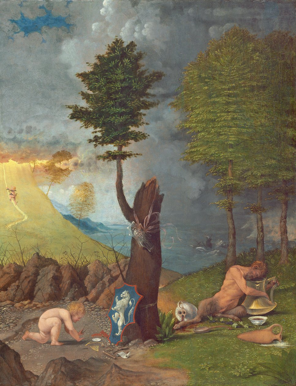 美德与罪恶的寓言 作者 洛伦佐·乐透（Lorenzo Lotto）