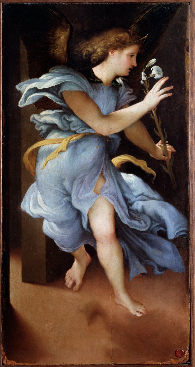 天使报喜 - 绘画 作者 洛伦佐·乐透（Lorenzo Lotto）