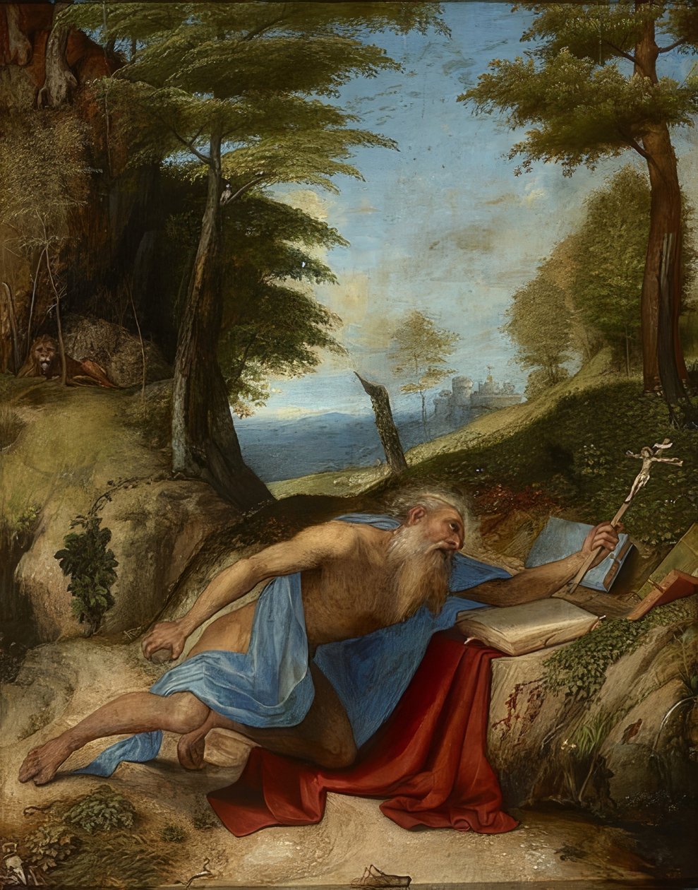 Saint悔的圣杰罗姆。约于1513年 作者 洛伦佐·乐透（Lorenzo Lotto）