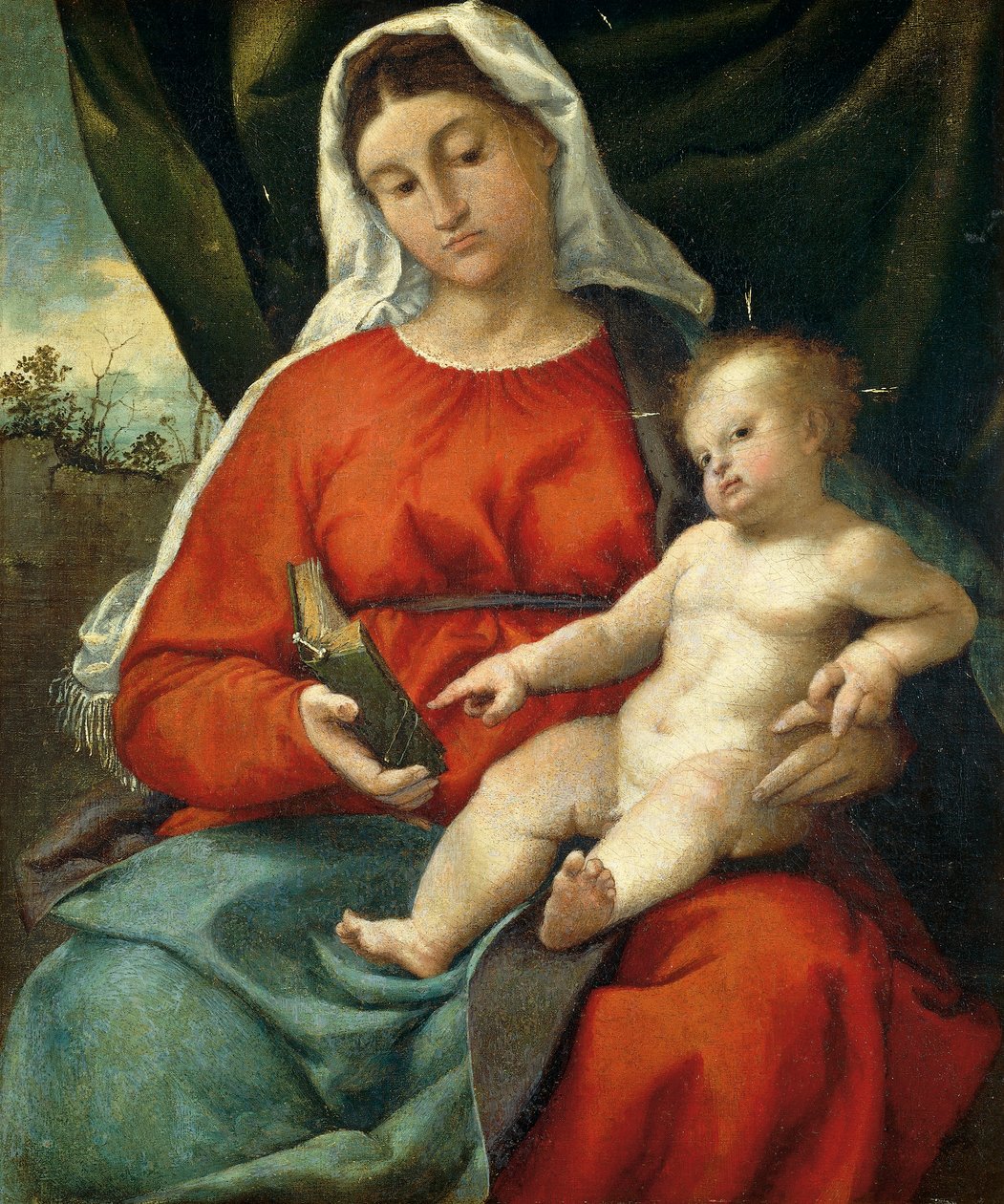 圣母玛利亚和孩子 作者 洛伦佐·乐透（Lorenzo Lotto）