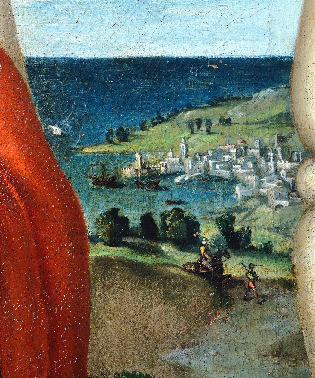 荣耀中的圣母与科玛斯和达米安圣人在一起敬拜 作者 洛伦佐·乐透（Lorenzo Lotto）