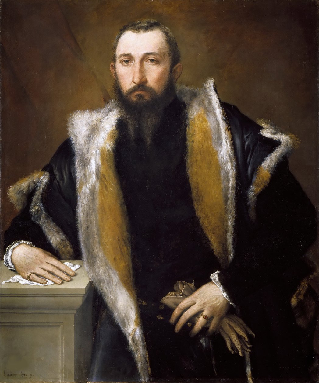 菲波-达-布雷西亚的画像，1543-1544。 作者 洛伦佐·乐透（Lorenzo Lotto）