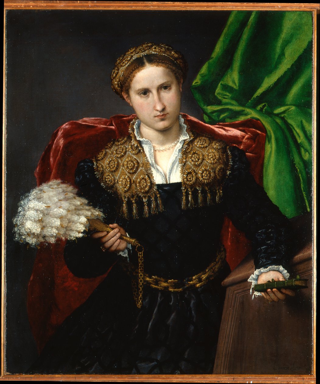 Portrait of Laura da Pola 作者 洛伦佐·乐透（Lorenzo Lotto）