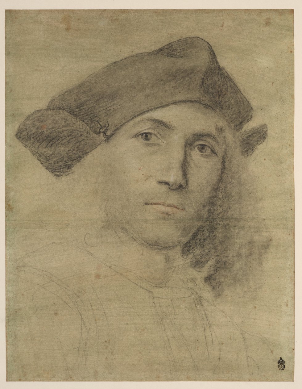 一位年轻人的肖像 作者 洛伦佐·乐透（Lorenzo Lotto）