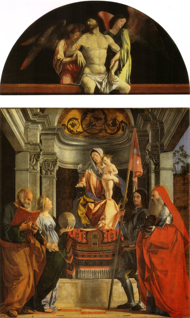 圣克里斯蒂娜蒂韦罗内祭坛壁画 作者 洛伦佐·乐透（Lorenzo Lotto）