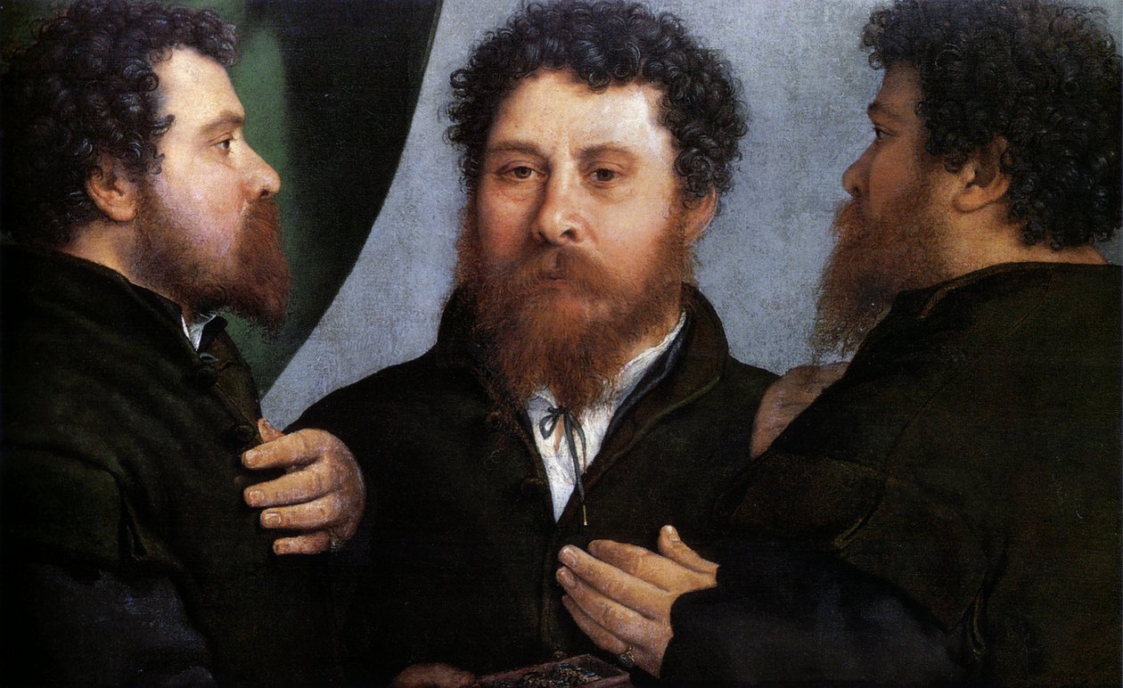 一位金匠的三重肖像（巴托洛梅奥-卡潘？） 作者 洛伦佐·乐透（Lorenzo Lotto）
