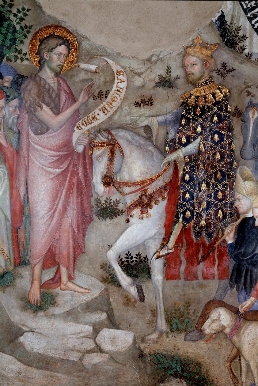 Predication of st John the baptist, detail (Fresco 作者 洛伦佐·萨利姆贝尼（Lorenzo Salimbeni）