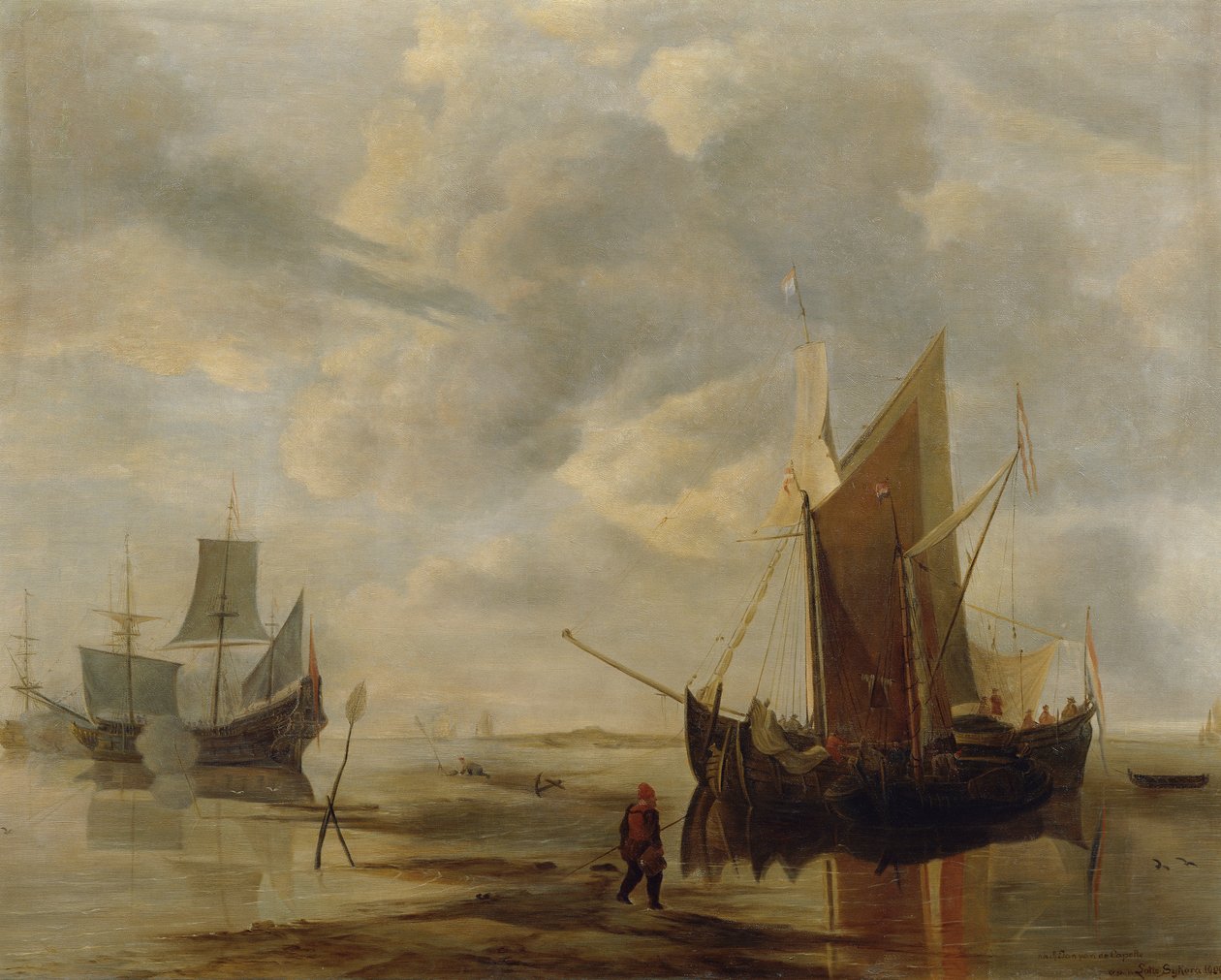 Seelandschaft (Kopie nach Jan van de Capelle) 作者 乐天西科拉