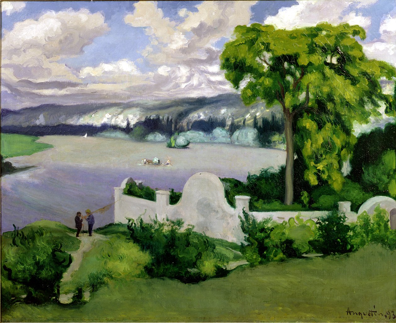 塞纳河在La Roche Guyon附近，1893年 作者 路易斯·安奎汀