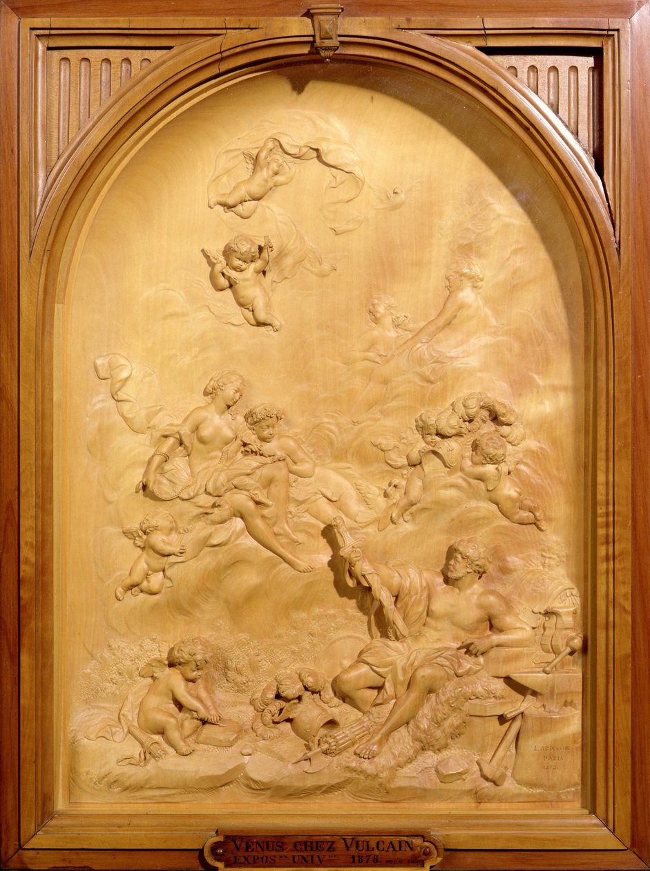 维纳斯和瓦肯人，1878年（木雕） 作者 路易斯·阿迪森