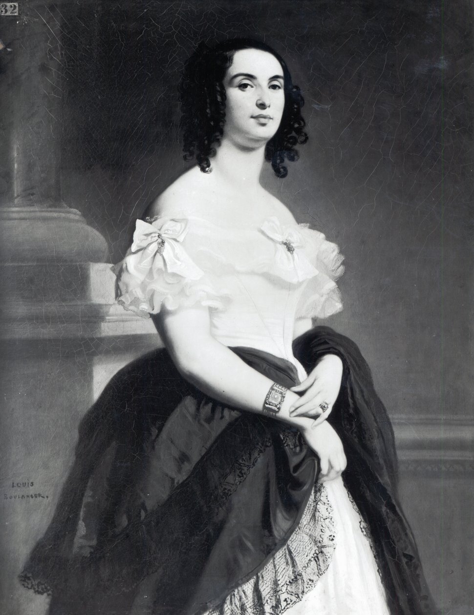 Adele Foucher（1803-68）1839 作者 路易斯·布朗厄尔