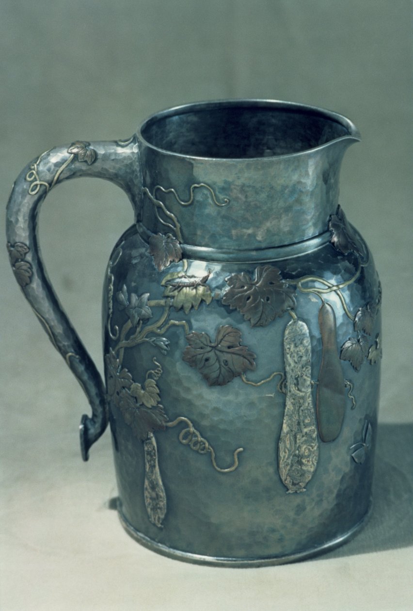 Jug，纽约，c.1900（银，黄铜和铜） 作者 路易斯·康福特·蒂芙尼