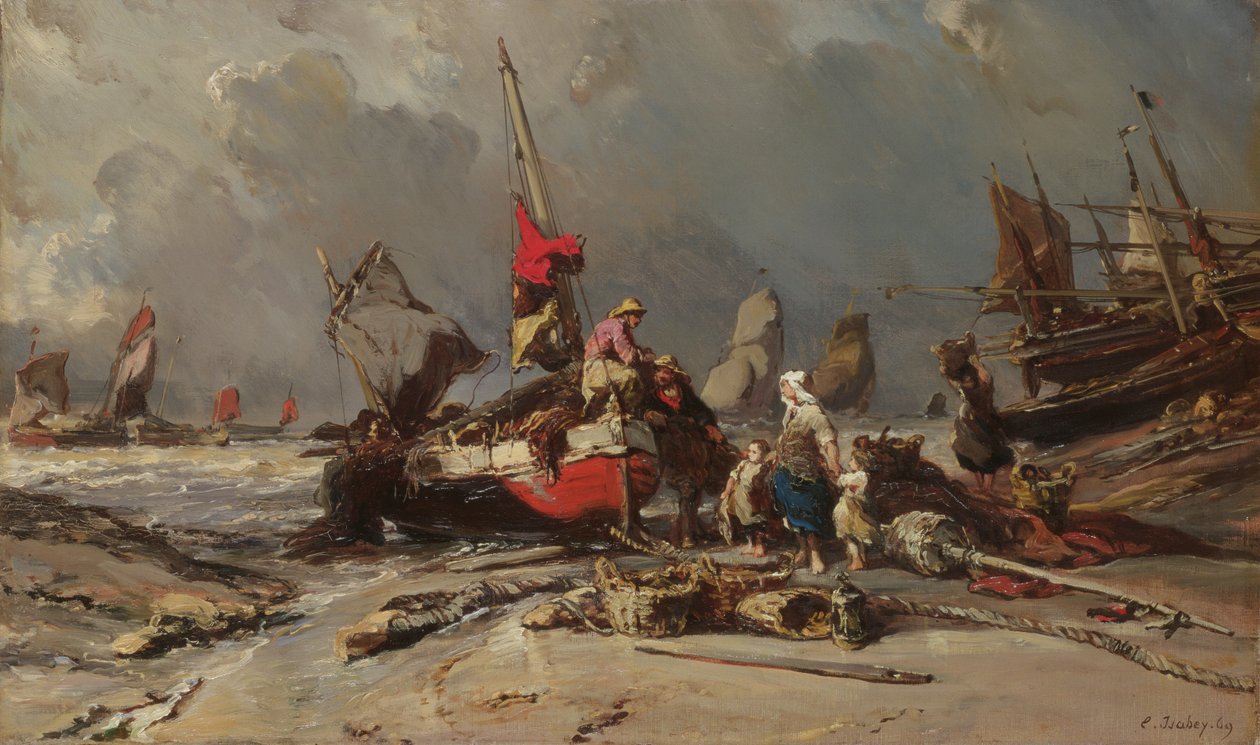 暴风雨过后，1869年 作者 尤金·伊萨贝（Eugene Isabey）