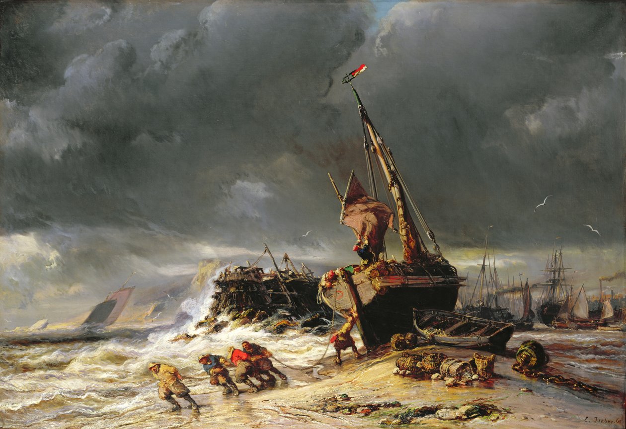 低潮，1861年 作者 尤金·伊萨贝（Eugene Isabey）