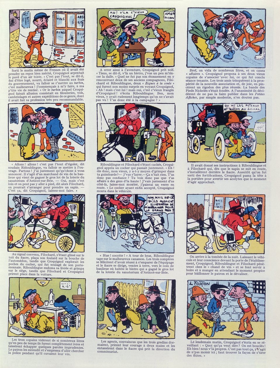 从1965年的&39;L&39;Epatant&39;重新编辑了Les Pieds Nickeles连环漫画 作者 路易·福特
