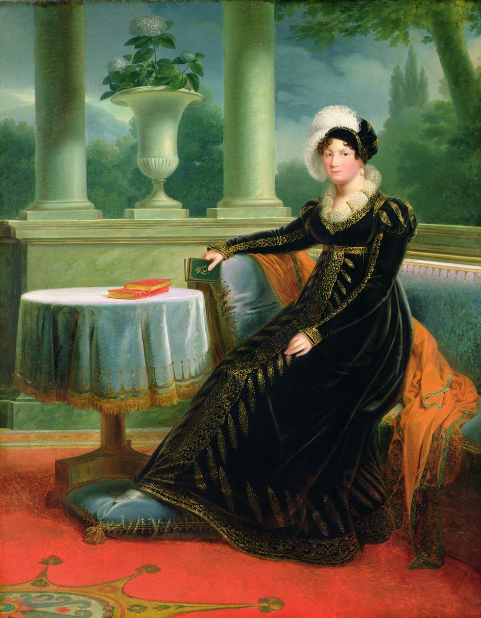 Catherine de Wurtemberg（1783-1835）威斯特伐利亚女王，公元1808年 作者 路易斯·弗朗索瓦·奥布里