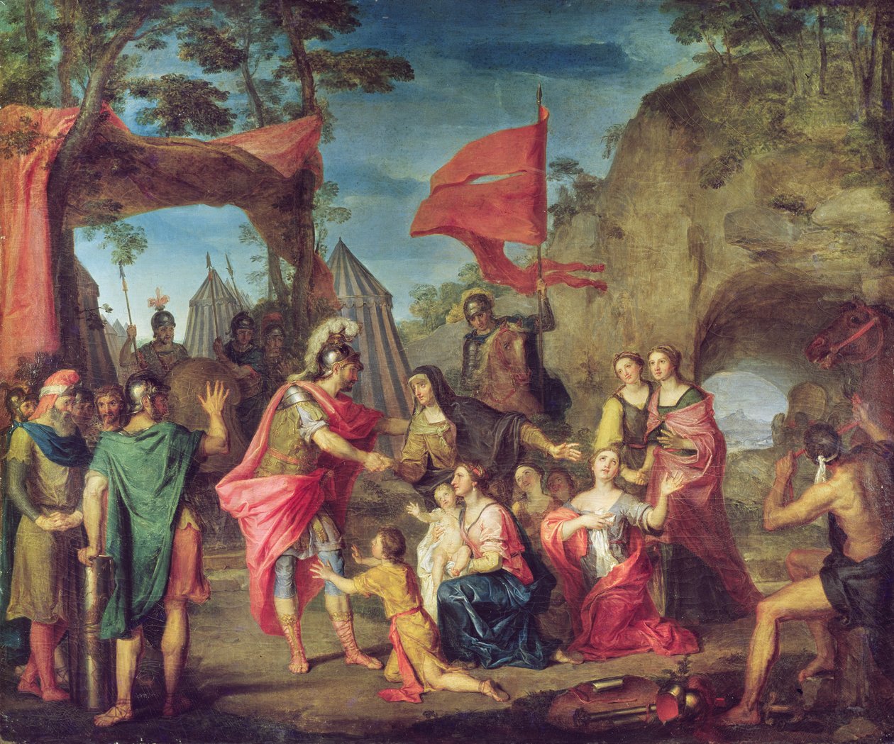 1747年在佛罗里达营地的Coriolanus 作者 路易斯·加洛什