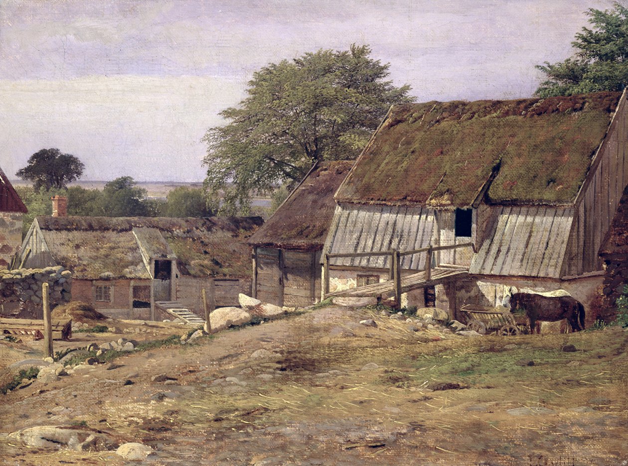 瑞典农舍，1834年 作者 路易斯·古利特（Louis Gurlitt）