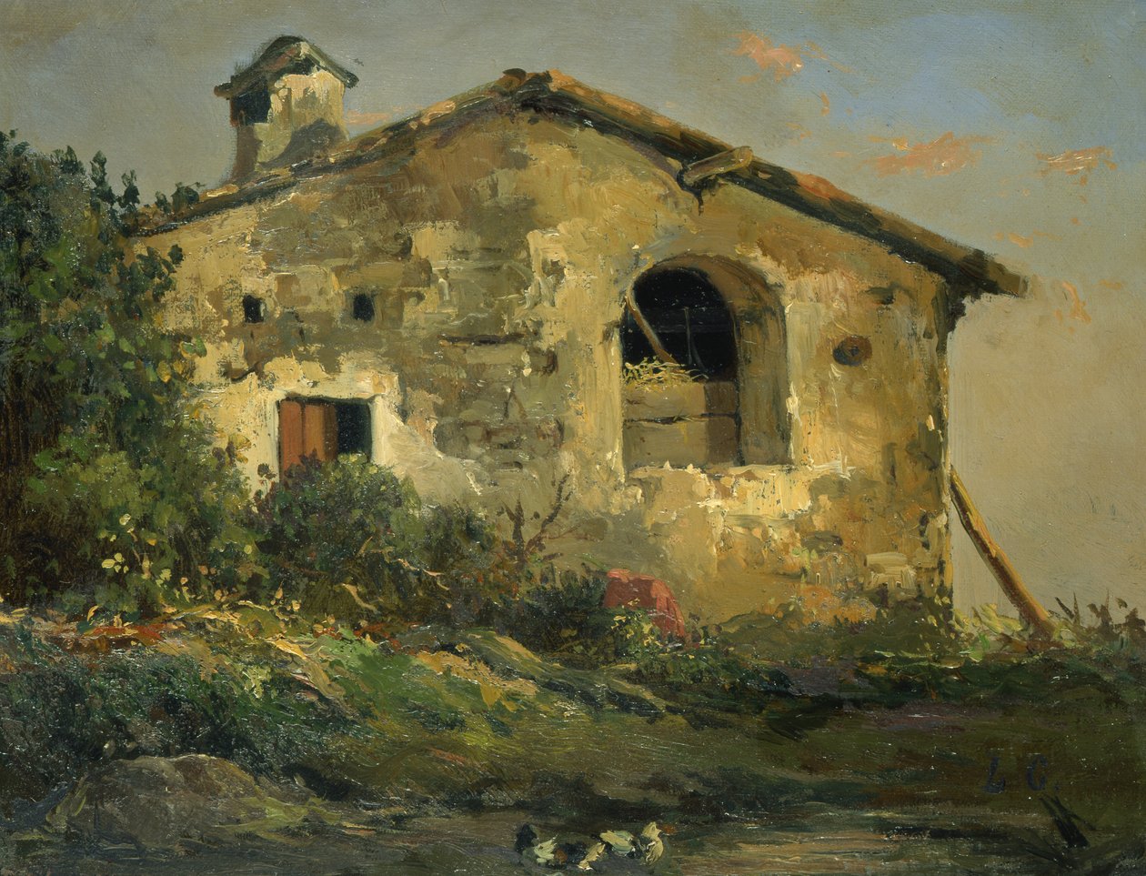 一个废墟 作者 路易斯·古利特（Louis Gurlitt）