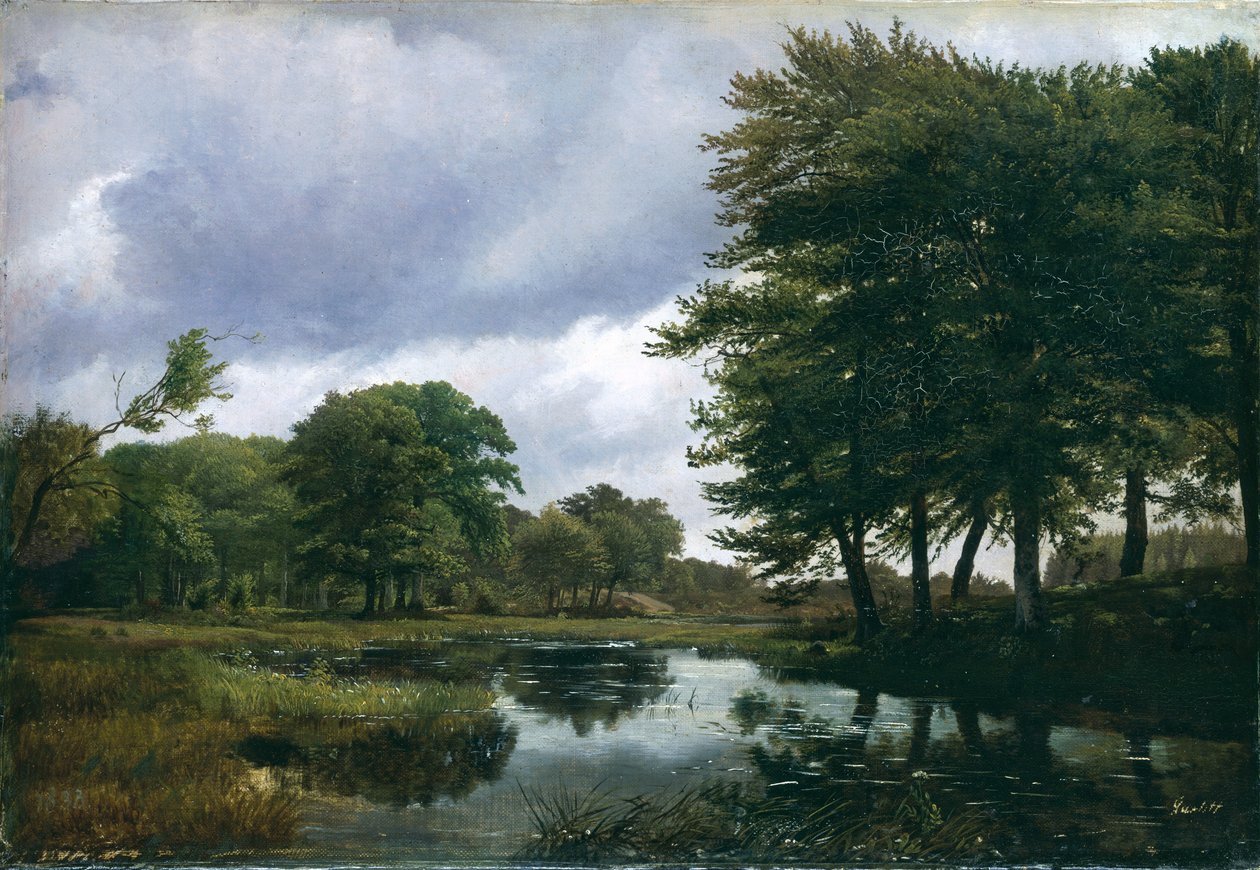 在Silkeborg景观，1833年 作者 路易斯·古利特（Louis Gurlitt）
