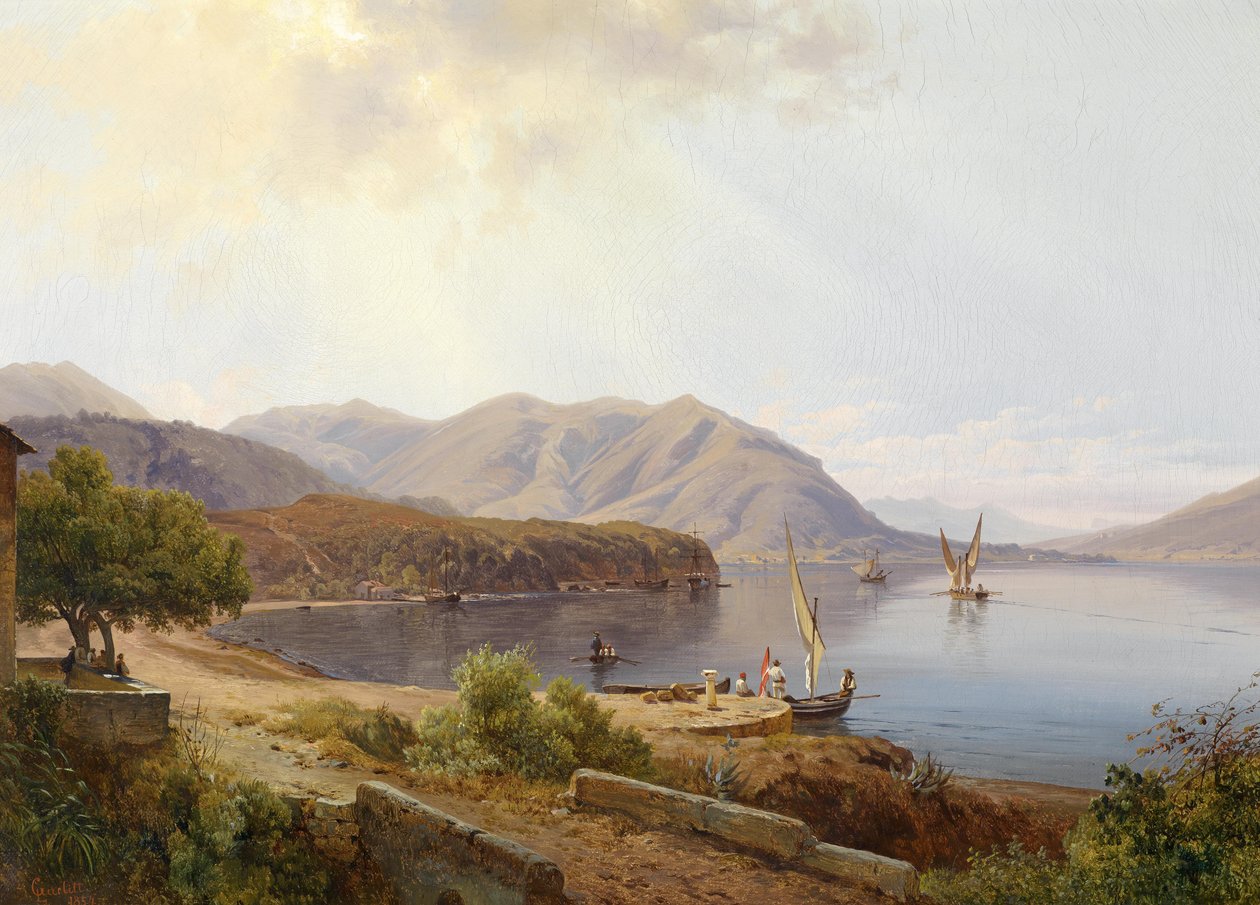 动机bei San Felice am Gardasee 作者 路易斯·古利特（Louis Gurlitt）