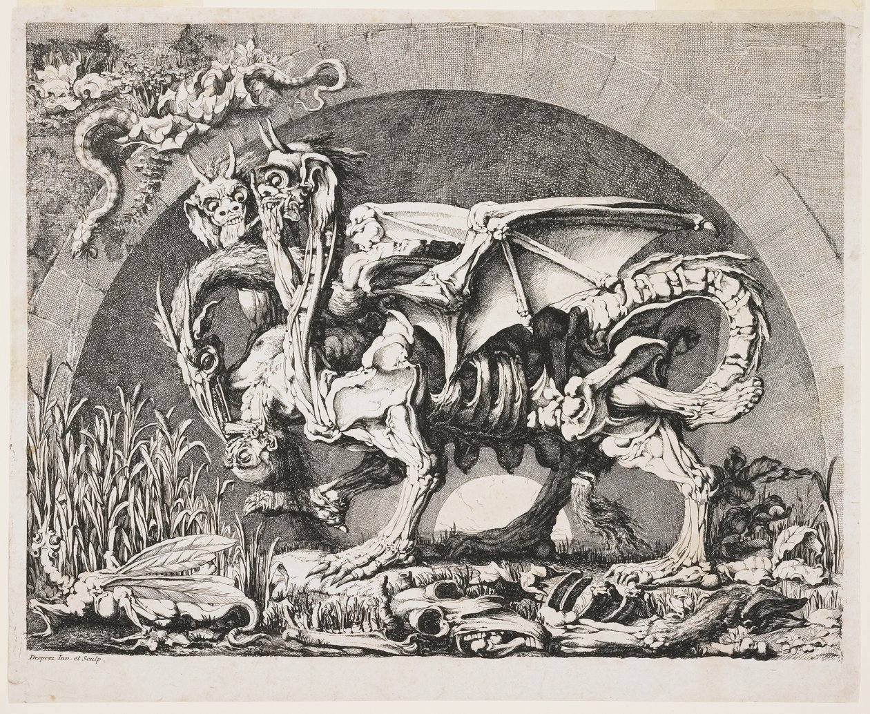 奇美拉，c。 1778至1780年 作者 路易·简·德斯普雷斯