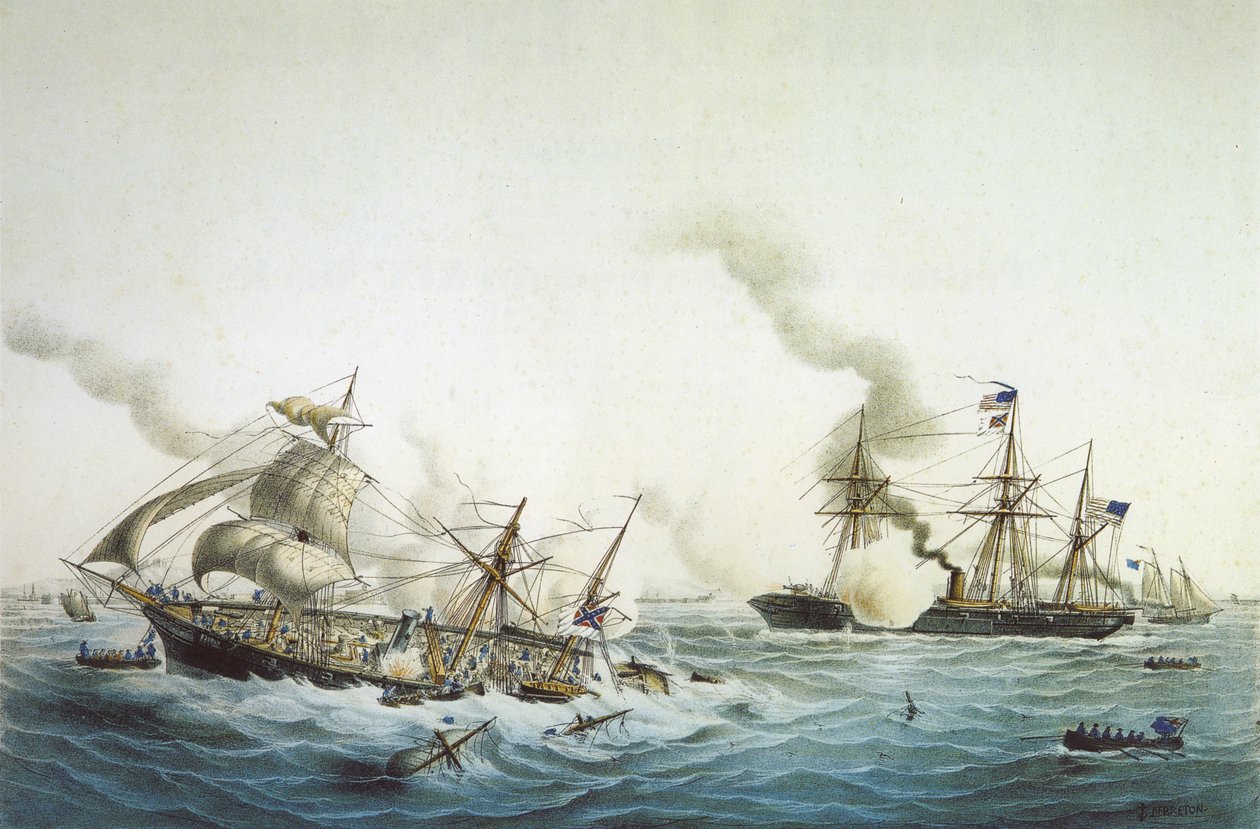 CSS Alabama和USS Kearsarge的战斗 作者 路易斯·勒布雷顿