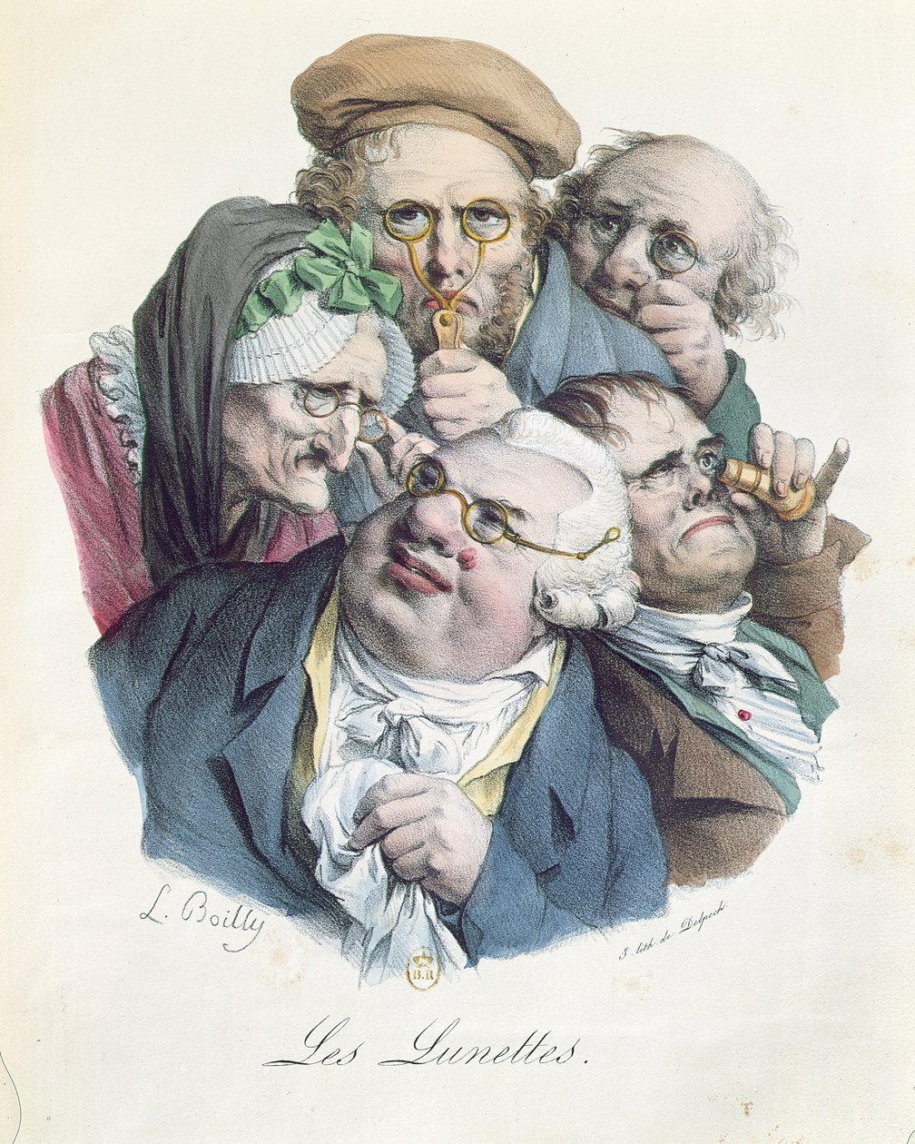 眼镜，由Francois Seraphin Delpech（1778-1825）雕刻 作者 路易斯·利奥波德·博伊