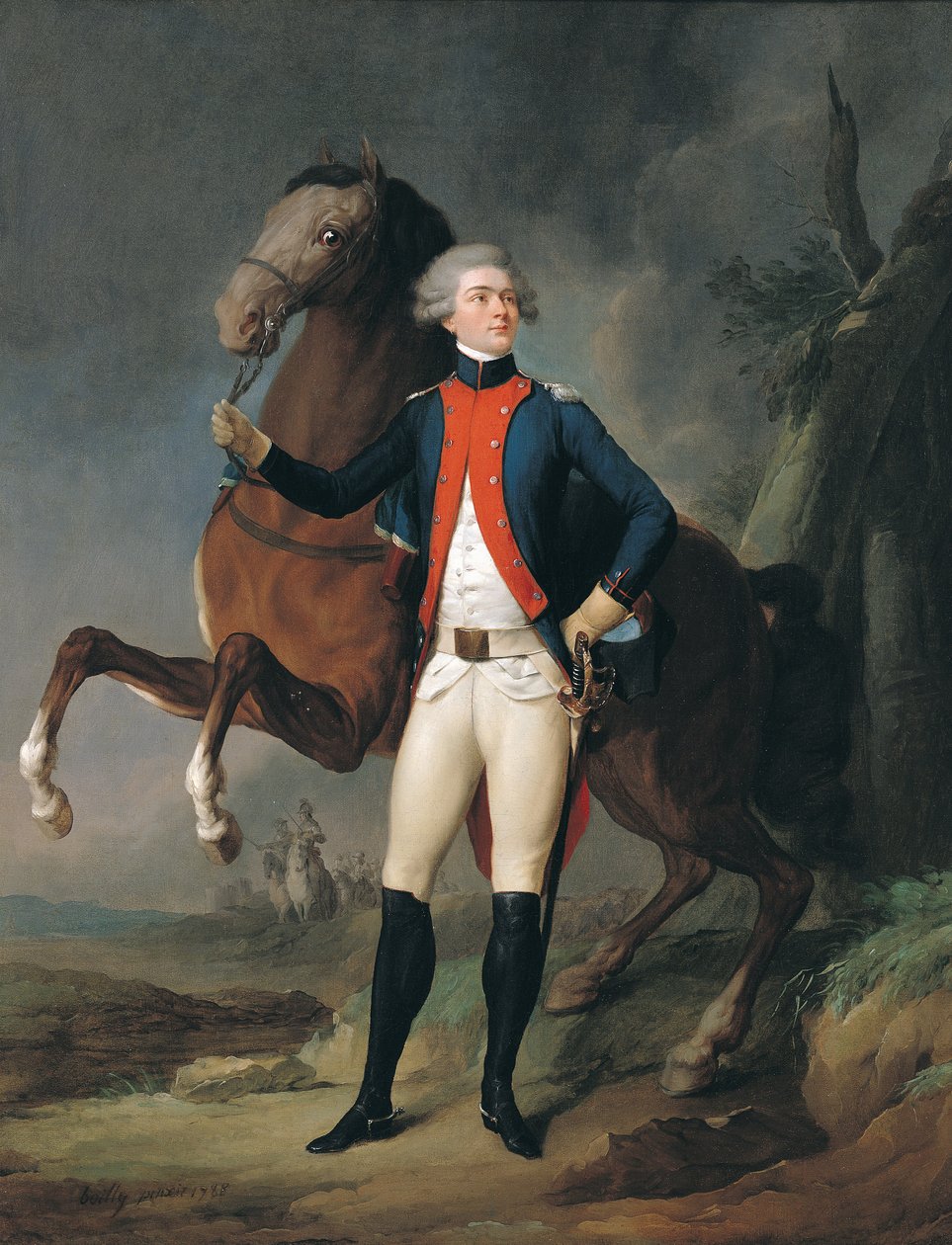 Gilbert Motier（1757-1834）Marquis de la Fayette，1788 作者 路易斯·利奥波德·博伊