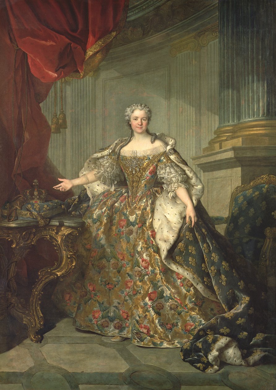 Marie Leczinska的肖像（1703-68） 作者 路易斯·托克