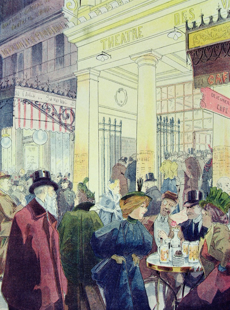 品种剧院，大道蒙马特大道，1897年 作者 路易斯·马尔泰斯（Louis Malteste）