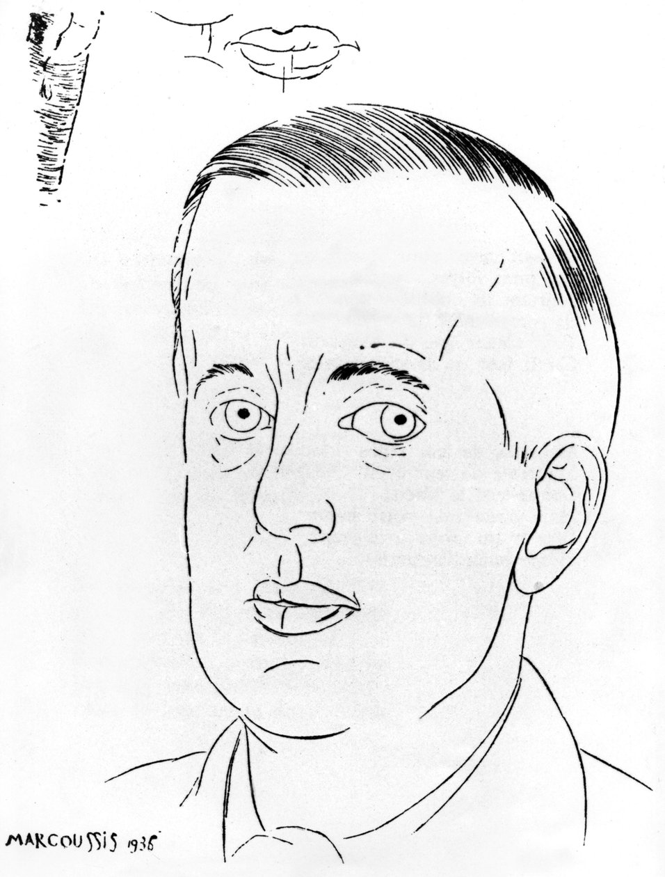 Paul Eluard，1936年 作者 路易·马可西西斯（Louis Marcoussis）